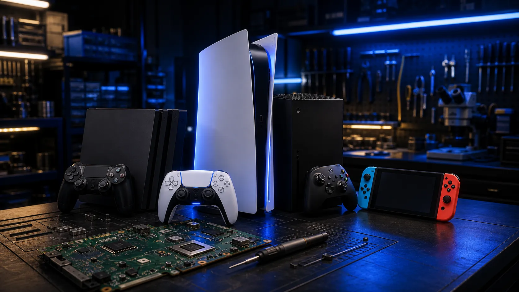 PlayStation specialist. Broader gaming electronics capability.